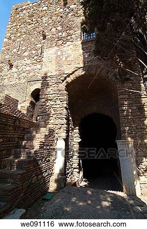 Alcazaba of Malaga. Andalucia. Spain. View Large Photo Image Stock Photograph - Alcazaba of Malaga. Andalucia. Spain.. Fotosearch