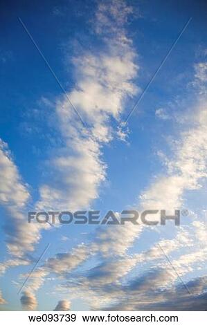 Altocumulus Cloud formation on a blue sky day View Large Photo Image Stock Photo - Altocumulus Cloud formation on a blue sky day. Fotosearch