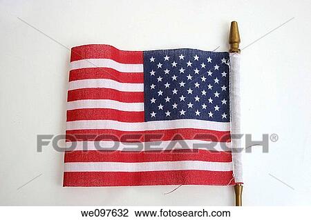 American flag on white background View Large Photo Image Stock Image - American flag on white background. Fotosearch
