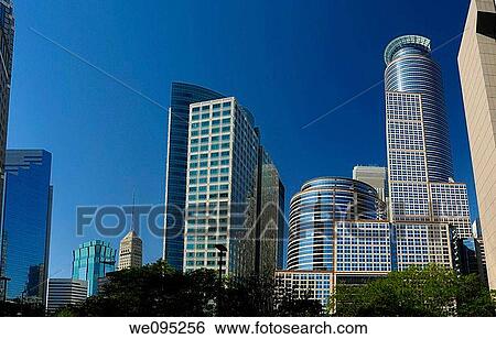 Ameriprise Financial Center and 225 South Sixth highrise towers in downtown Minneapolis with clear blue sky View Large Photo Image Stock Photograph - Ameriprise Financial Center and 225 South Sixth highrise towers in downtown Minneapolis with clear blue sky. Fotosearch