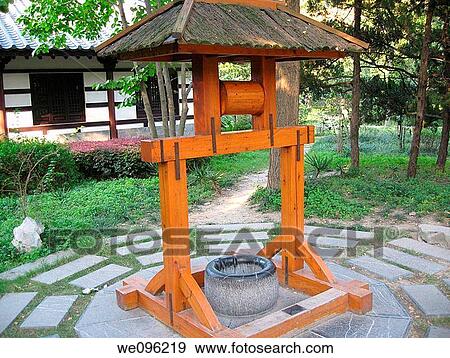Ancient Chinese well View Large Photo Image Stock Photo - Ancient Chinese well. Fotosearch