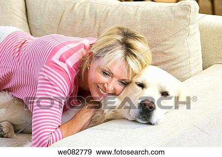 animal, blond, at-home, affection View Large Photo Image Stock Photo - animal, blond, at-home, affection. Fotosearch