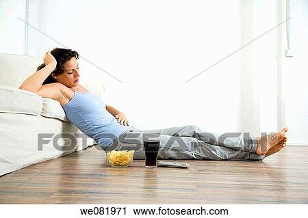 apartment, bowl, barefoot, at-home, addiction View Large Photo Image Stock Image - apartment, bowl, barefoot, at-home, addiction. Fotosearch