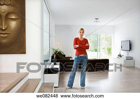 arms folded, blond, at-home, Arms crossed View Large Photo Image Stock Photo - arms folded, blond, at-home, Arms crossed. Fotosearch