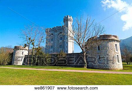 Arteaga castle, Gautegiz Arteaga, Biscay, Basque Country, Spain View Large Photo Image Stock Photo - Arteaga castle, Gautegiz Arteaga, Biscay, Basque Country, Spain. Fotosearch