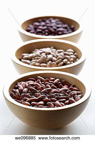 Assorted dried common beans in bowls View Large Photo Image Stock Photography - Assorted dried common beans in bowls. Fotosearch