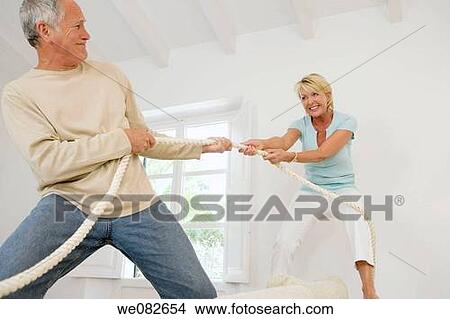 Picture - at-home, Battle of the sexes, amusing. Fotosearch