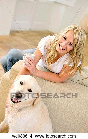 at-home, caressing, caress, blond, animal View Large Photo Image Picture - at-home, caressing, caress, blond, animal. Fotosearch