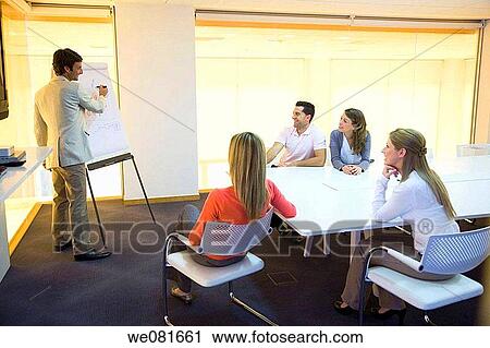 Stock Image - attentive, business, board-room, board, attention. Fotosearch