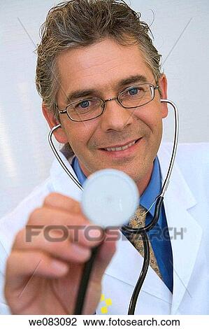 auscultation, blue eyes, black hair, auscultate View Large Photo Image Stock Image - auscultation, blue eyes, black hair, auscultate. Fotosearch