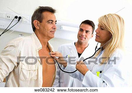 auscultation, chest, auscultate View Large Photo Image Stock Image - auscultation, chest, auscultate. Fotosearch