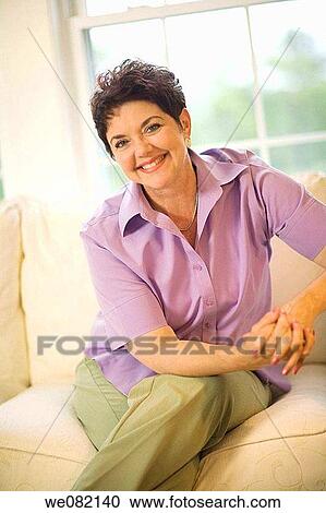 baby boomer, brunette, at-home View Large Photo Image Stock Image - baby boomer, brunette, at-home. Fotosearch