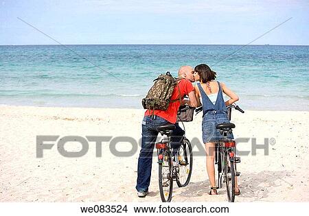 back view, backpack, beach, bicycle, bond View Large Photo Image Picture - back view, backpack, beach, bicycle, bond. Fotosearch