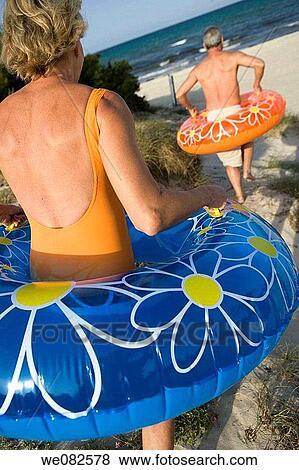 back view, beach, bathing-suit, amusement View Large Photo Image Stock Photo - back view, beach, bathing-suit, amusement. Fotosearch