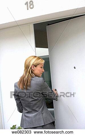 back view, blond, contemporary View Large Photo Image Stock Image - back view, blond, contemporary. Fotosearch