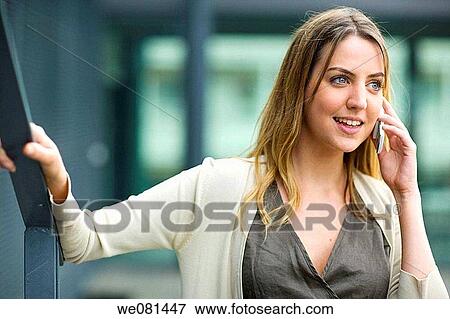bannister, blond, blue eyes, business View Large Photo Image Stock Photo - bannister, blond, blue eyes, business. Fotosearch