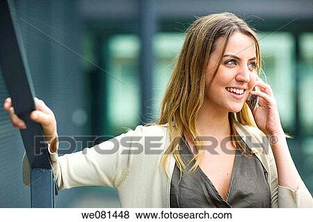 bannister, blond, blue eyes, business View Large Photo Image Stock Photo - bannister, blond, blue eyes, business. Fotosearch