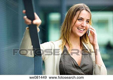 bannister, blond, blue eyes, business View Large Photo Image Stock Photo - bannister, blond, blue eyes, business. Fotosearch