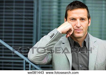 bannister, businessman, business, black hair, authority View Large Photo Image Stock Image - bannister, businessman, business, black hair, authority. Fotosearch
