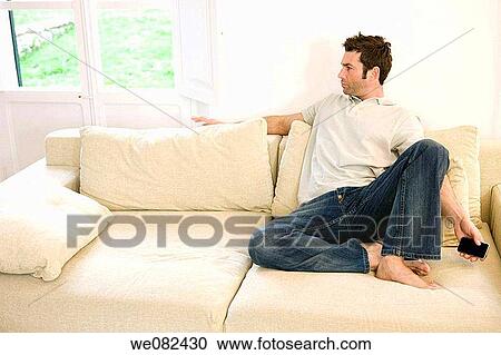 barefoot, calm, black hair, at-home View Large Photo Image Stock Image - barefoot, calm, black hair, at-home. Fotosearch