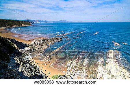 Barinatxe beach, Biscay, Basque Country, Spain View Large Photo Image Stock Photo - Barinatxe beach, Biscay, Basque Country, Spain. Fotosearch