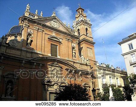 Baroque church Valencia city Spain View Large Photo Image Stock Photography - Baroque church Valencia city Spain. Fotosearch