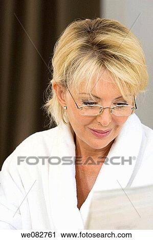 bathrobe, blond, contemporary View Large Photo Image Stock Image - bathrobe, blond, contemporary. Fotosearch
