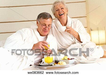 bathrobe, breakfast, bedroom, bed, at-home View Large Photo Image Stock Image - bathrobe, breakfast, bedroom, bed, at-home. Fotosearch