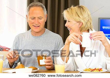 bathrobe, chat, breakfast, at-home View Large Photo Image Stock Image - bathrobe, chat, breakfast, at-home. Fotosearch