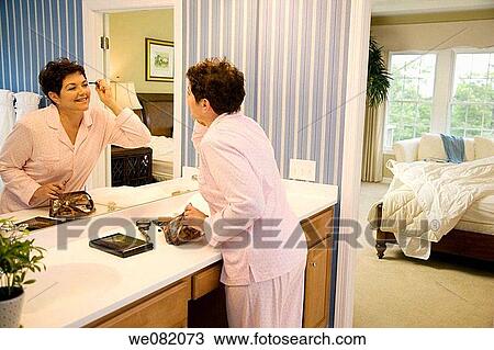 bathroom, bedroom, Beauty Care, beauty, at-home View Large Photo Image Stock Image - bathroom, bedroom, Beauty Care, beauty, at-home. Fotosearch