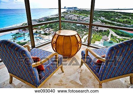 beach, blue, blue sky, cancun, Caribbean Sea, chair View Large Photo Image Stock Image - beach, blue, blue sky, cancun, Caribbean Sea, chair. Fotosearch