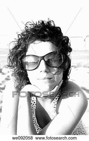 beach, sunglass, sand, holiday, 20's View Large Photo Image Stock Photo - beach, sunglass, sand, holiday, 20's. Fotosearch