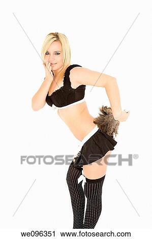 Beautiful and sexy Caucasian woman dressed as a Frenchmaid View Large Photo Image Stock Image - Beautiful and sexy Caucasian woman dressed as a Frenchmaid. Fotosearch