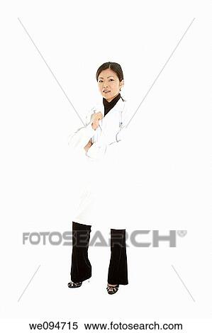 Beautiful Asian doctor or nurse on a white background View Large Photo Image Stock Photography - Beautiful Asian doctor or nurse on a white background. Fotosearch