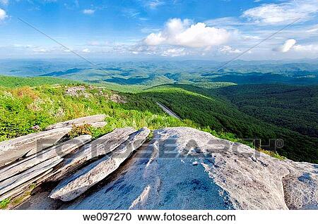 Beautiful view looking down on the Blue Ridge Parkway North Carolina, USA View Large Photo Image Stock Image - Beautiful view looking down on the Blue Ridge Parkway North Carolina, USA. Fotosearch