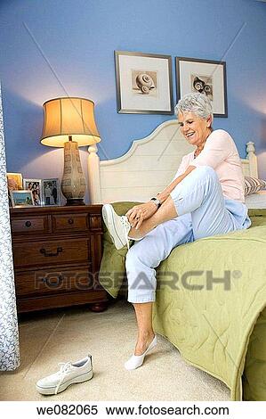 bed, bedroom, at-home View Large Photo Image Stock Photography - bed, bedroom, at-home. Fotosearch
