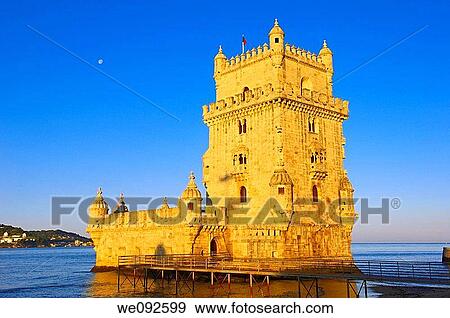 Bel? m Tower Torre de Bel? m built by Francisco de Arruda, Lisbon Portugal View Large Photo Image Stock Photo - Bel? m Tower Torre de Bel? m built by Francisco de Arruda, Lisbon Portugal. Fotosearch