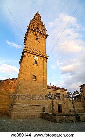 Bell tower of cathedral (1762-1767), Santo Domingo de la Calzada. La Rioja, Spain View Large Photo Image Picture - Bell tower of cathedral (1762-1767), Santo Domingo de la Calzada. La Rioja, Spain. Fotosearch