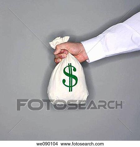 Bil, bag, banknote, banking, bank, American View Large Photo Image Picture - Bil, bag, banknote, banking, bank, American. Fotosearch