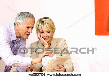 Picture - bill, business, businessman, businesspeople, businesswoman. Fotosearch