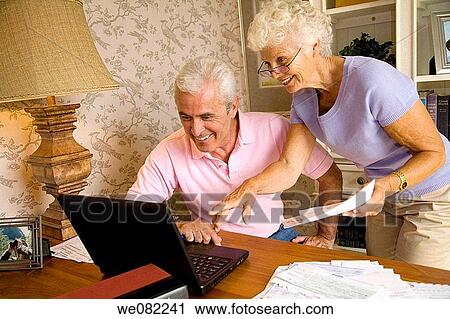 bill, checking, check, at-home View Large Photo Image Stock Image - bill, checking, check, at-home. Fotosearch