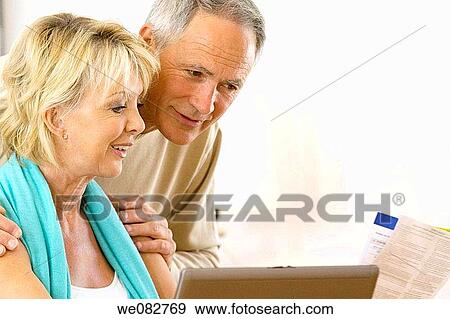 bill, computer, at-home View Large Photo Image Stock Photo - bill, computer, at-home. Fotosearch