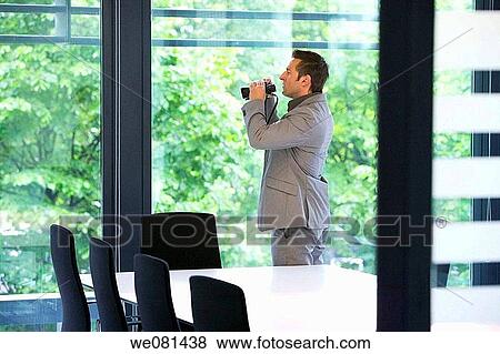 binocular, black hair, board-room, business View Large Photo Image Stock Photo - binocular, black hair, board-room, business. Fotosearch