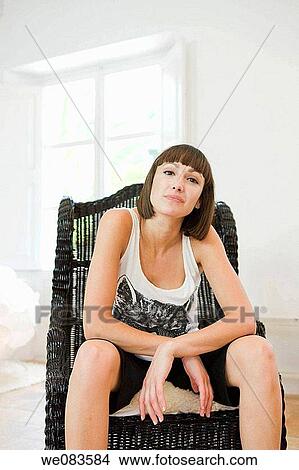 black, brunette, at-home View Large Photo Image Picture - black, brunette, at-home. Fotosearch