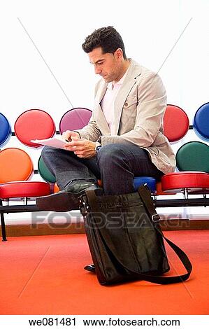 black hair, briefcase, business, chair View Large Photo Image Stock Image - black hair, briefcase, business, chair. Fotosearch