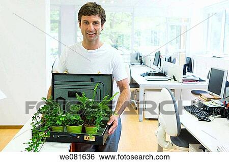 Stock Photograph - black hair, briefcase, business. Fotosearch