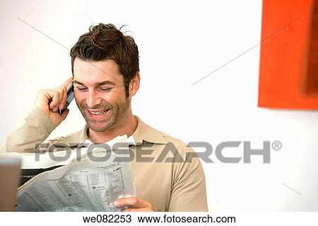 black hair, business, calling, cell phone View Large Photo Image Stock Image - black hair, business, calling, cell phone. Fotosearch