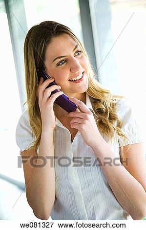 blond, business, calling, cell phone View Large Photo Image Stock Photo - blond, business, calling, cell phone. Fotosearch
