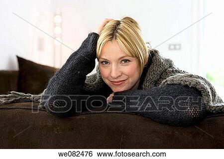 blond, calm, at-home View Large Photo Image Stock Photograph - blond, calm, at-home. Fotosearch
