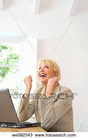 blond, celebrate, business, achievement View Large Photo Image Stock Image - blond, celebrate, business, achievement. Fotosearch